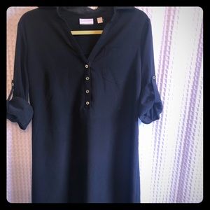 NY & co. Black slip on dress.